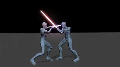 3DCG Animation Lightsaber Dual