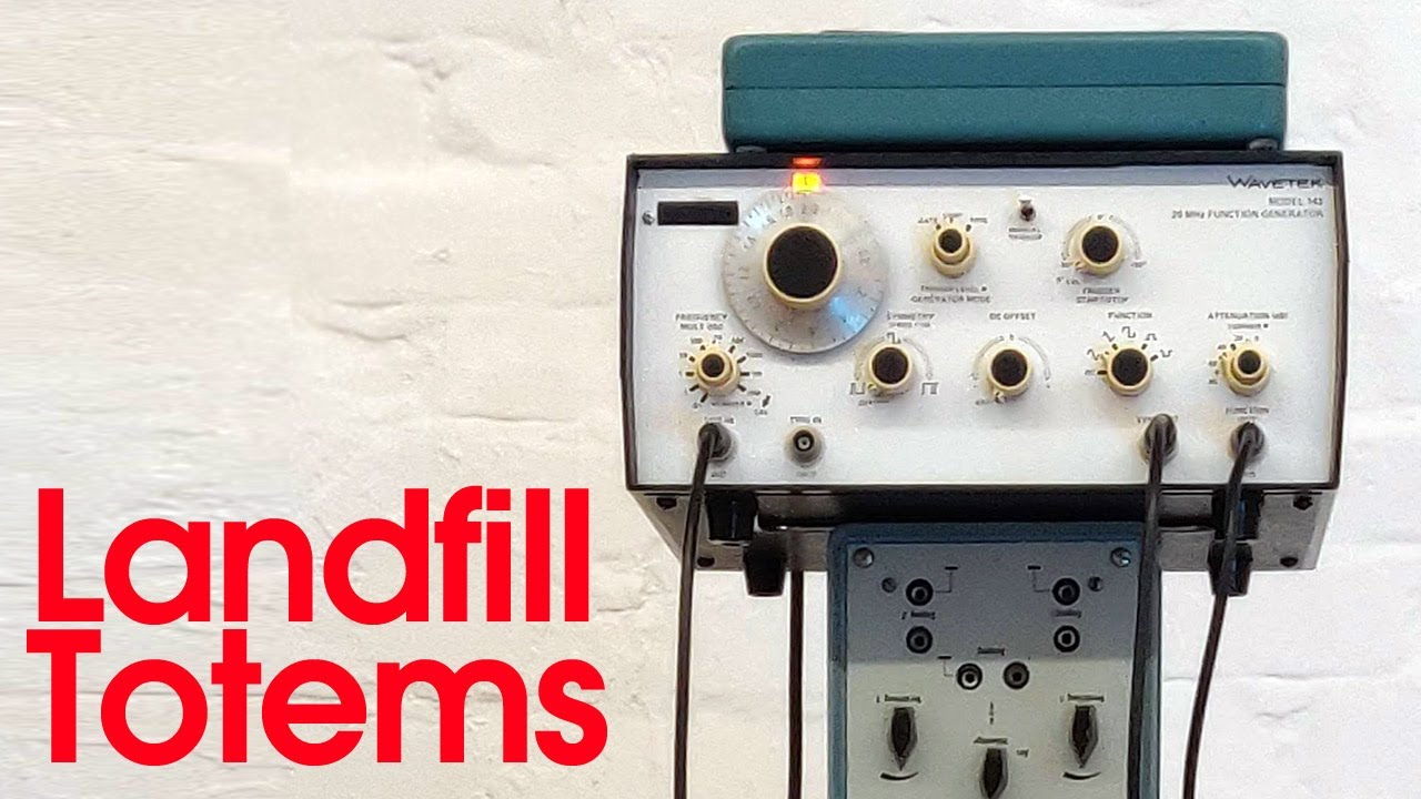Playable sound sculptures from obsolete test equipment