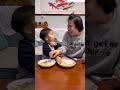 Funny Baby Reaction! Meal Time Bonding#shorts #parenting #familylife #toddler