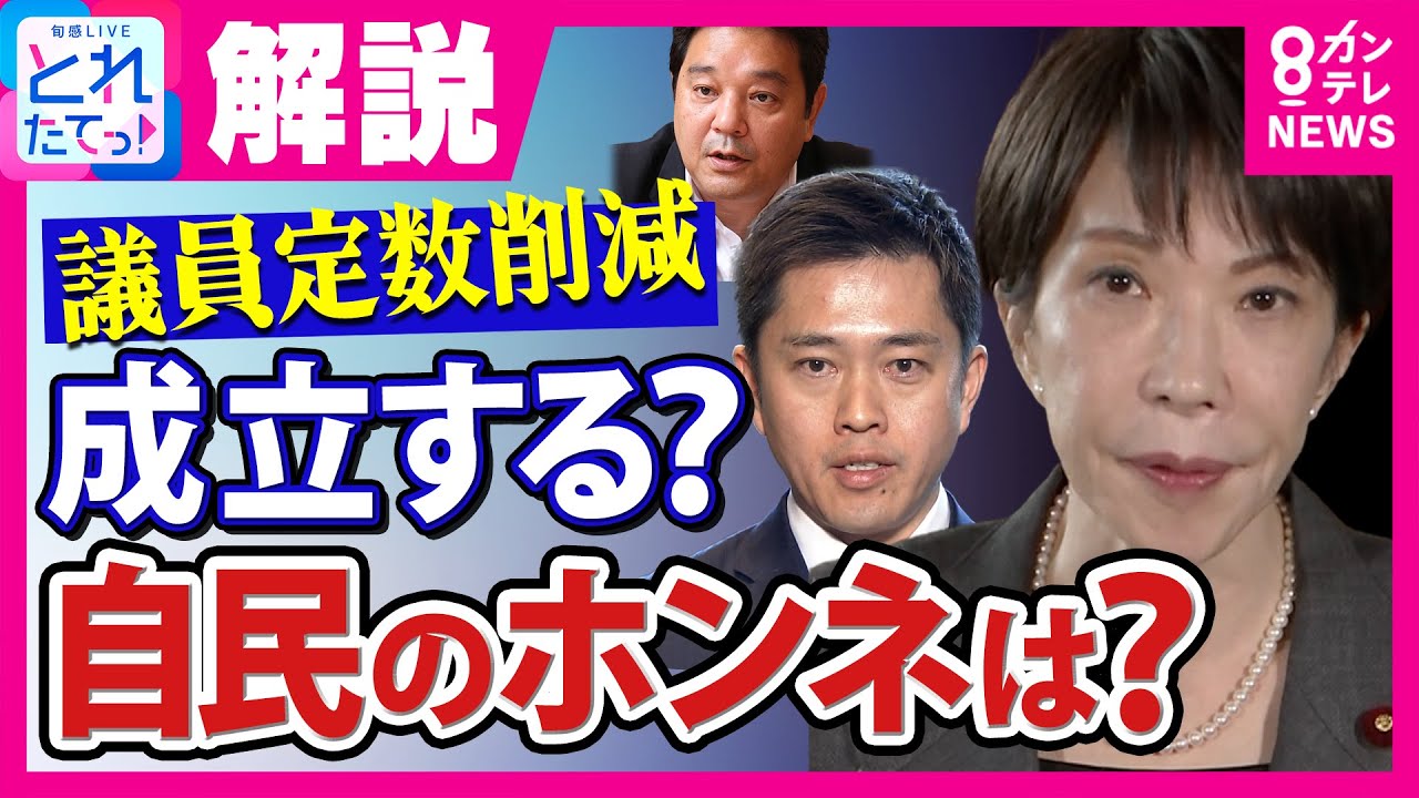 【鈴木哲夫解説】議員定数削減どうなる？「3月までは維新のご機嫌も立てながらやっていく」自民重鎮議員に直接取材で見えたホンネとは｜旬感LIVE とれたてっ！〈カンテレNEWS〉