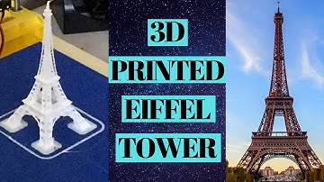 3d Printed Eiffel Tower Time Lapse!!