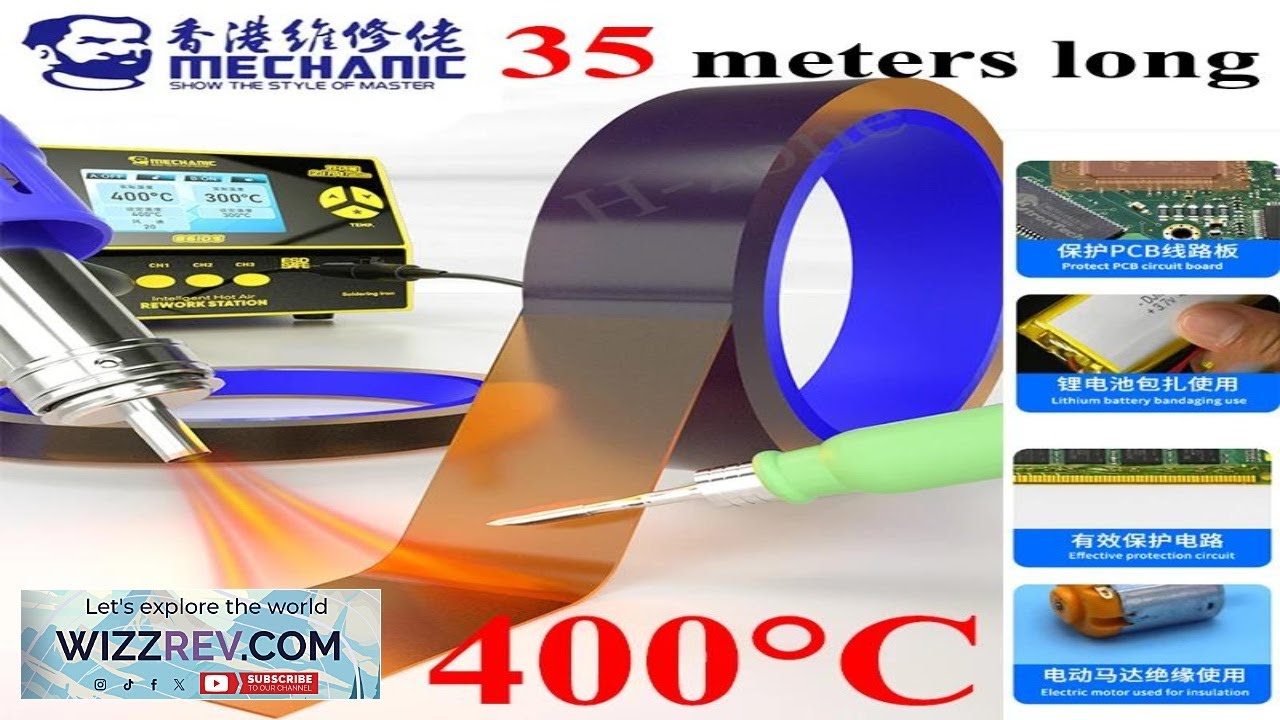 Mechanic High temperature Resistant Tape Polyimide Sticker Phone PCB Circuit Board Battery