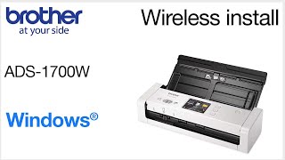 ADS1700W wireless setup from control panel - Windows screenshot 4