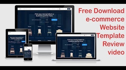 Free Download e-commerce Website Template ( Review video )
