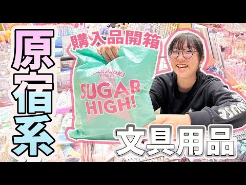 【開箱】原宿系 文具用品大開箱 超多可愛文具用品 滿滿可愛手帳 咕卡貼紙 橡皮擦 盲袋 有趣 手帳本 原子筆 [NyoNyoTV妞妞TV]