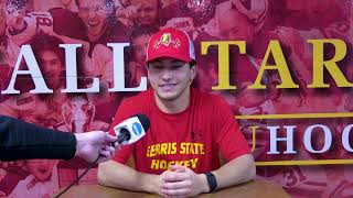 Famous Ferris State Hockey Week 8 Media Session - Max Itagaki Interview Profile