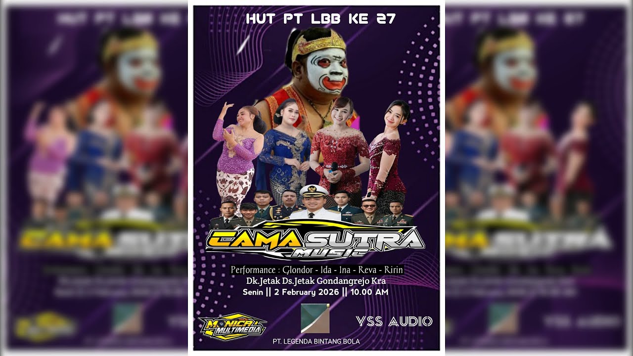 LIVE📡CAMASUTRA MUSIC || HUT PT. LBB KE 27 || YSS PRO AUDIO || MONICA MULTIMEDIA