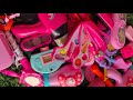 7 Minutes satisfying with unboxing cute barbie pink salon mystery box Mickey Minnie kitchen playset 