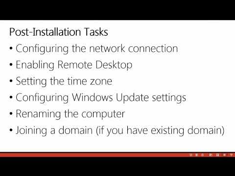 3. Completing Post Installation Tasks in Windows Server 2019
