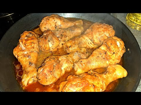 Куриные Голени на сковороде за 20 минут / курица в пиве / ужин на скорую руку/ маринад для курицы