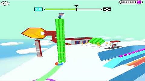 Cube Surfer Level 90 - gameplay (ios android) walkthrough all levels