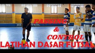 Latihan Dasar Futsal Part 1 - Passing \u0026 Control