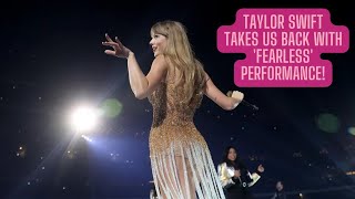 Taylor Swift Captivates with 'Fearless' | Relive the Nostalgia! 🌟🎶 #taylorswift #erastour