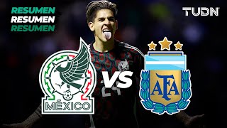 Resumen y goles | México 30 Argentina | Amistoso Sub 23 | TUDN