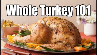 In this cooking video the wolfe pit shows you how to cook a perfect
moist and tender turkey! print full recipe -
http://wolfepit.blogspot.com/2014/11/how...