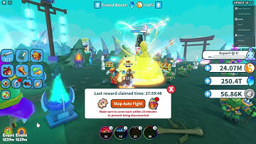 18 Hours of farming World 12 in Weapon Fighting Simulator