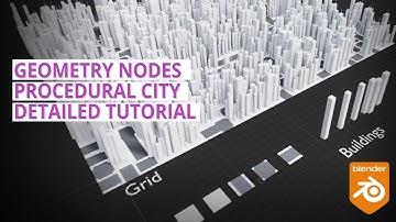 Create a step by step procedural city in 15 minutes with Blender Geometry Nodes