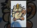 QUICK MEOWTH GRAFFITI THROW-UP #graffiti #throwup #pokemon 