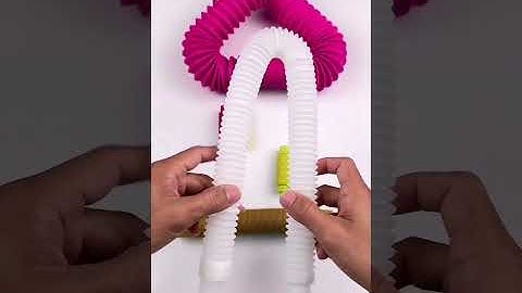 Style Creating ASMR and Crunchy POP-TUBE #diy #satisfyingvideo #relaxing #oddasmr #crunchy #creative