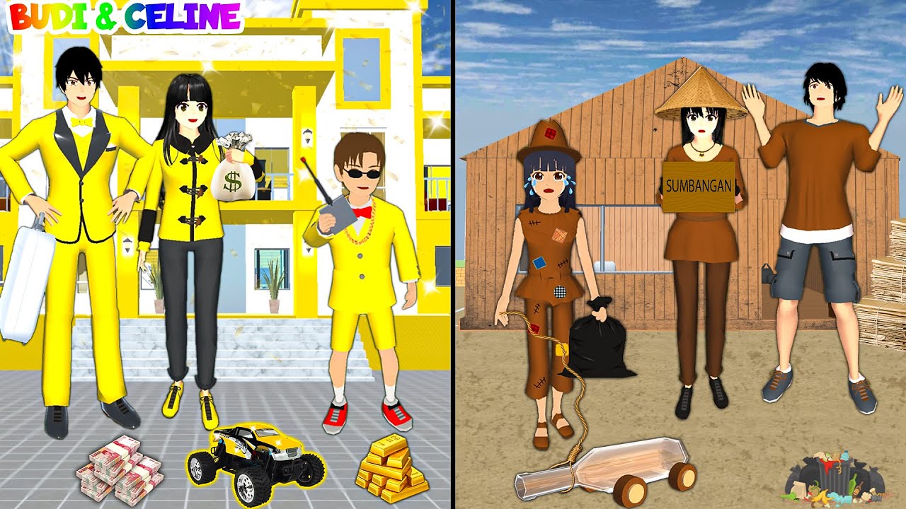 Yuta Di Adopsi Orang Tua Miskin Dan Mio Di Adobsi Orang Tua Kaya | 24 Jam Tukar Nasib