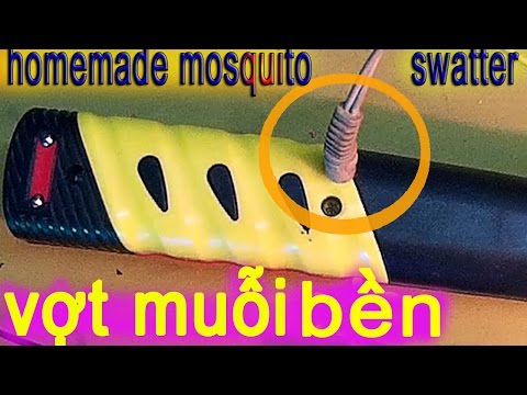 Video sửa vợt muỗi bị yếu pin mạnh hơn - bền hơn - youtube