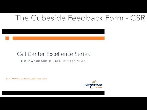Nexstar Cubeside Evaluation Forms - New Asset in the Nexstar TouchStone Library