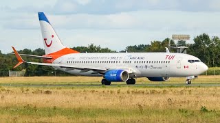 (4K) Plane spotting at Groningen airport Eelde (Summer 2019) - 737, 767, 727, etc.