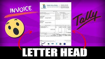 Print sale bill on letterhead TALLY PRIME