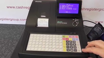 Sam4s NR-510 How to input new barcode items using the scanner for program data