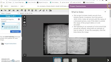 Family History Indexing