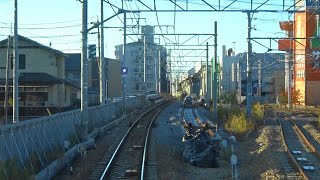 名鉄名古屋本線知立駅付近高架化工事区間前面展望 2019.12