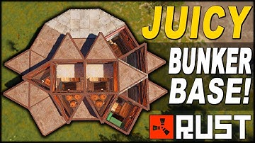 JUICY BUNKER BASE! - SOLO/DUO/TRIO - RUST BASE DESIGN 2019 - (FULL TUTORIAL)