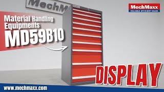 Demonstration of MechMaxx Heavy Duty Modular Drawer Cabinet 10 Drawers 59"x28.5"x22.5"