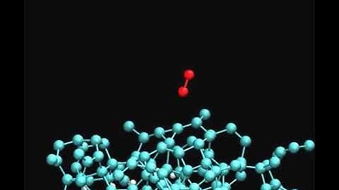 Ab initio MD of a-C surface and O2 molecule