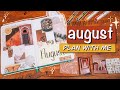 august plan with me | terracotta theme | monthly bullet journal setup