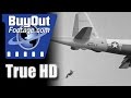 DASH Drone Helicopter, Navy Skydiving Team, Skyhook Aerial Retrieval 1961 HD Stock Footage