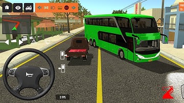 2025 new coach bus simulator 💥 || indonesia bus simulator part-202 #bus #game #simulator #comman  