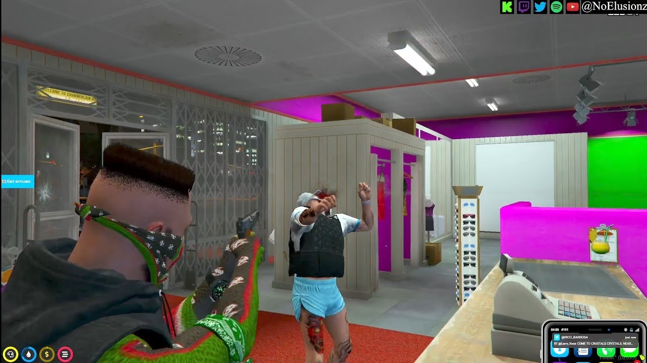 GSF vs Saints at Clothing store | Nopixel 3.0