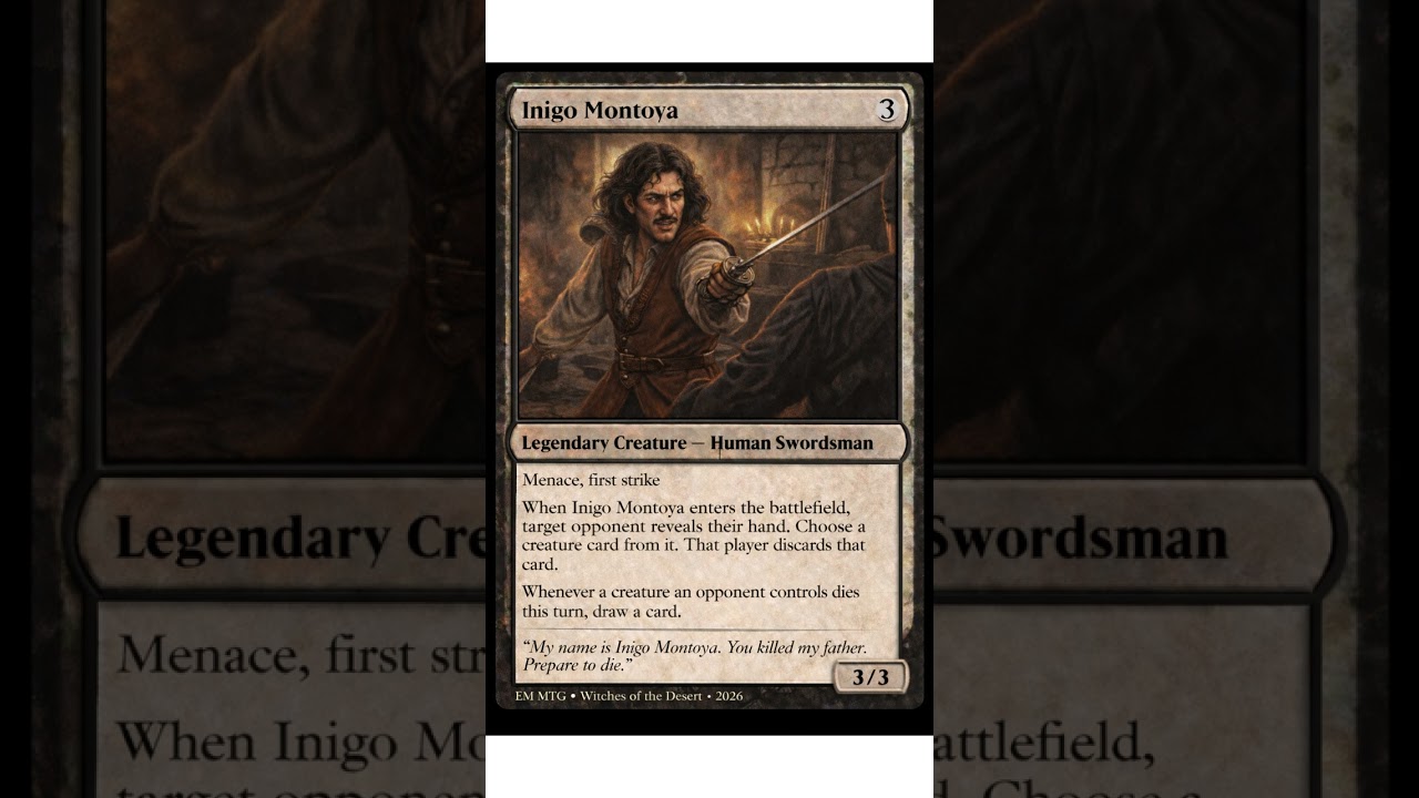 inigo montoya mtg card SLD] The Princess Bride! : r/magicTCG you played Prepare to Die My Name Is Inigo Montoya