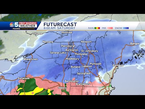 Snow timeline for Spring storm - YouTube