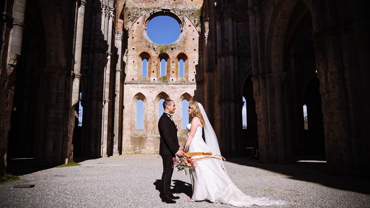 Wedding video at San Galgano Abbey, Siena / Wedding in Tuscany