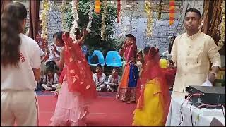 Durga puja special Dandiya Competition😍☺🎯#trending#durgapuja2023#dandiya#garba#competition#vlog