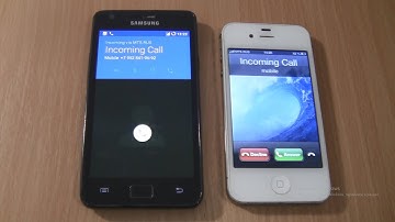 Samsung Galaxy S2 android 7+iphone 4s ios 6 Double Incoming call at the Same Time