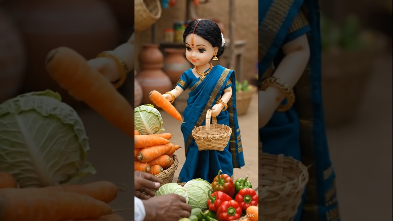 Tiny Village Girl Goes to Market & Cooks Chowmein 🍜🔥 