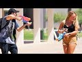 STARTING WATER GUN FIGHTS WITH STRANGERS!!