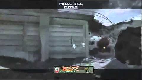 MW3 - Epic Throwing Knife Across The Map Final Kill Cam - GWK1551