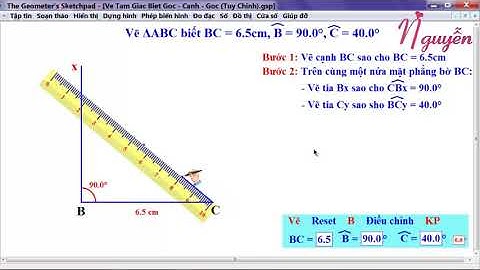 [GSP 5.0] Vẽ Tam Giác Biết Góc - Cạnh - Góc (Tùy Chỉnh)