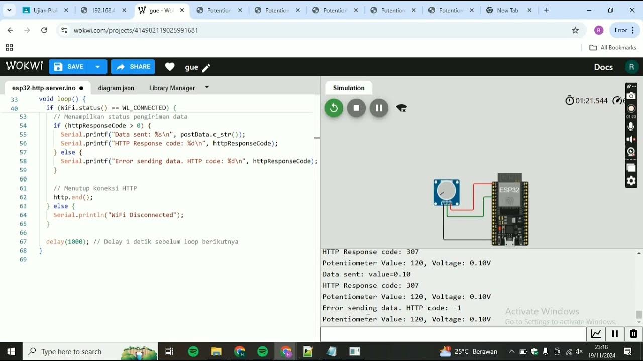 Ujian IoT HTTP Web Python Flask - YouTube