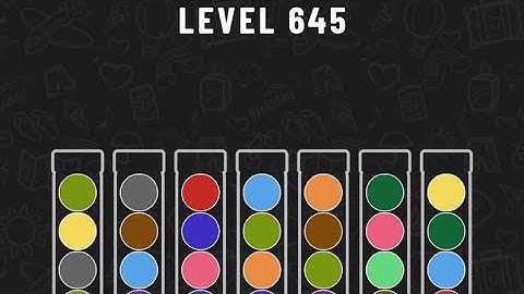 Ball Sort Puzzle Level 645 #ballsortpuzzle #ballsortpuzzlegameplay #puzzlegame #mobilegames