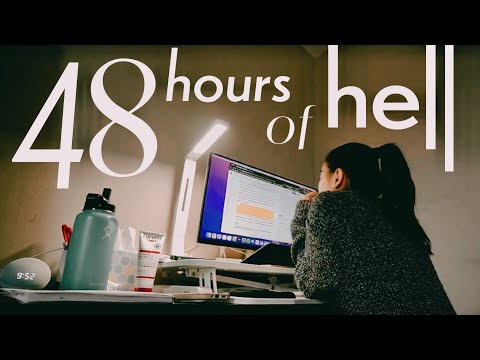 BROWN UNIVERSITY FINALS VLOG | write a paper in 48 hrs with me UGHHHH